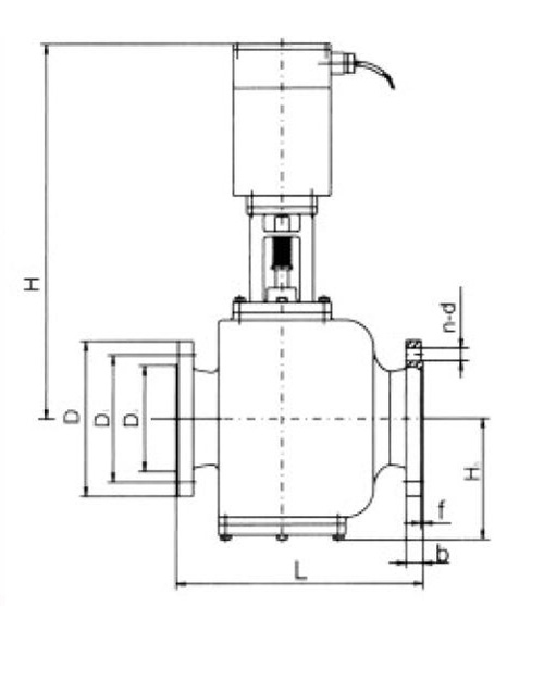 ZCM-K系列煤气电磁阀（常开）画线图